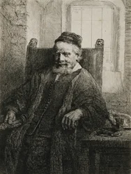 Jan Lutma, den äldre, guldsmed och skulptör, 1656 (etsning och torrnål)